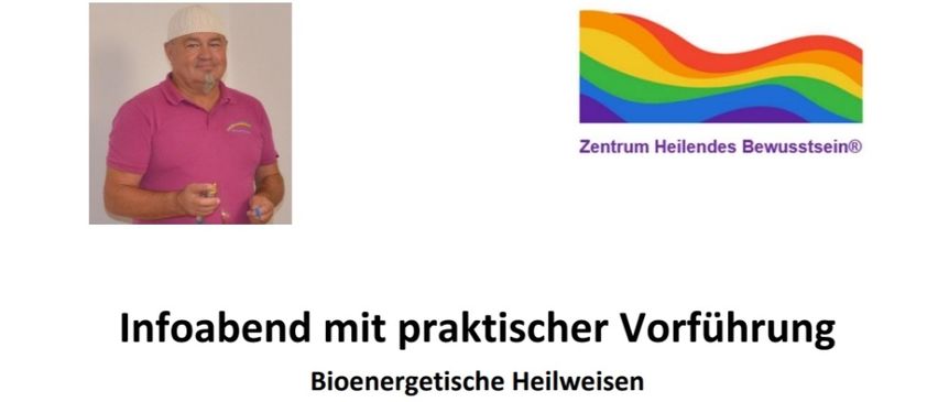 Ein Flyer für eine bioenergetische Heilsitzung mit Walter Janisch, geplant für den 18. November 2026 um 18:00 Uhr im St. Michael Alpin Retreat.