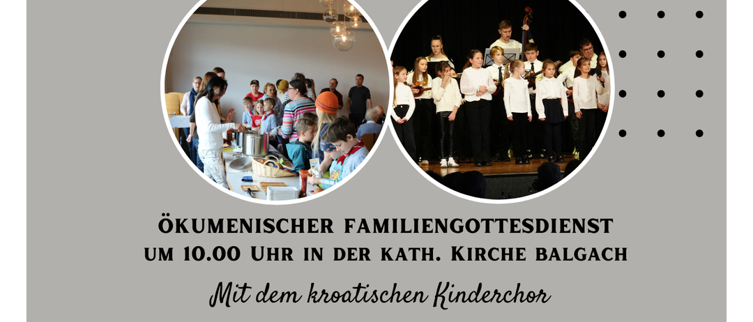 Plakat für das Suppen Festival am 1. März 2026. Bietet einen Familiengottesdienst um 10:00 Uhr, gefolgt von einem Suppenfestival und Unterhaltungsprogramm für Familien. Zeigt Menschen, die Suppe genießen und Aktivitäten wie einen Familienkochwettbewerb.