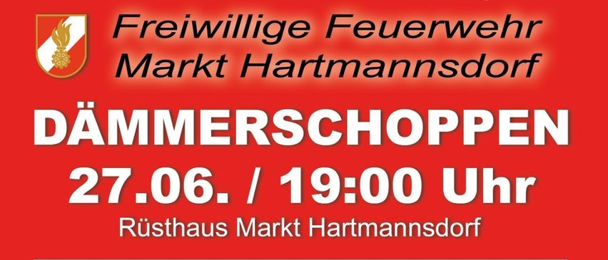 Poster für eine Musikveranstaltung mit drei Männern, die eine Trompete halten und das Datum 27.06. um 19:00 Uhr zeigen. Die Veranstaltung findet im Rusthaus Markt Hartmannsdorf statt. Nach 21:00 Uhr gibt es eine Disco.