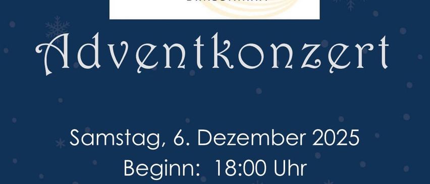 Eine Werbung für ein Adventskonzert von Heimatklange DraBmarkt. Es findet am Samstag, 6. Dezember 2025 um 18:00 Uhr statt. Die Veranstaltung wird von Die Jungen Heimatklange und dem Heimatklange DraBmarkt Musikverein ausgerichtet.