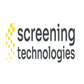 Das Logo für Screening-Technologien ist mit den Worten 'Screening-Technologien' in Schwarz auf weißem Hintergrund dargestellt.