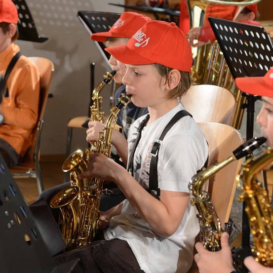 Bild enthält, Person, Music, Music Band, Musical Instrument, Musician, Performer, Baseball Cap, Horn, Concert, Tuba