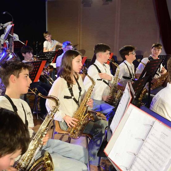 Bild enthält, Group Performance, Music Band, Musical Instrument, Musician, Person, Boy, Male, Teen, Child, Concert