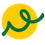 Volksschule St. Ruprecht an der Raab-Logo. A yellow circle with a green looped line extending from the top to the bottom right.