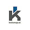 Das Bild zeigt ein Logo, das aus dem Buchstaben 'K' in einem charakteristischen Design mit einem blauen Akzent darüber besteht. Unter dem Logo ist der Text 'kroissmayr.at' in einer einfachen, klaren Schriftart angezeigt.