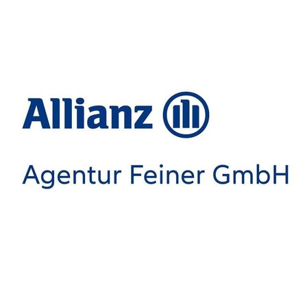 Das Logo der Allianz Agentur Feiner GmbH zeigt den Allianz Namen in Blau mit einem blauen Kreislogo rechts daneben und dem Text Agentur Feiner GmbH darunter.