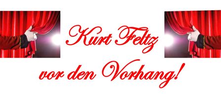 Ein Plakat für eine musikalische Aufführung von Kurt Feltz, mit Instrumenten wie Akkordeon, Gitarre und Mundharmonika, mit Siegfried Bauer, Helmut Schweiger und Hermann Wiegisser.