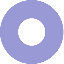 Ein lilafarbener Kreis mit einem weißen Punkt in der Mitte.