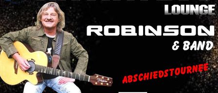 Plakat für eine Musikveranstaltung mit Robinsohn, QR-Code und Details. Datum: 17.1.26, Tulln, Einlass um 17:00.