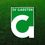 SV Green Campus Garsten-Logo. Das SV Garsten-Logo wird auf einem grünen Rasenfeld angezeigt. Das Logo zeigt einen weißen Buchstaben 'C' mit einem grünen Umriss.