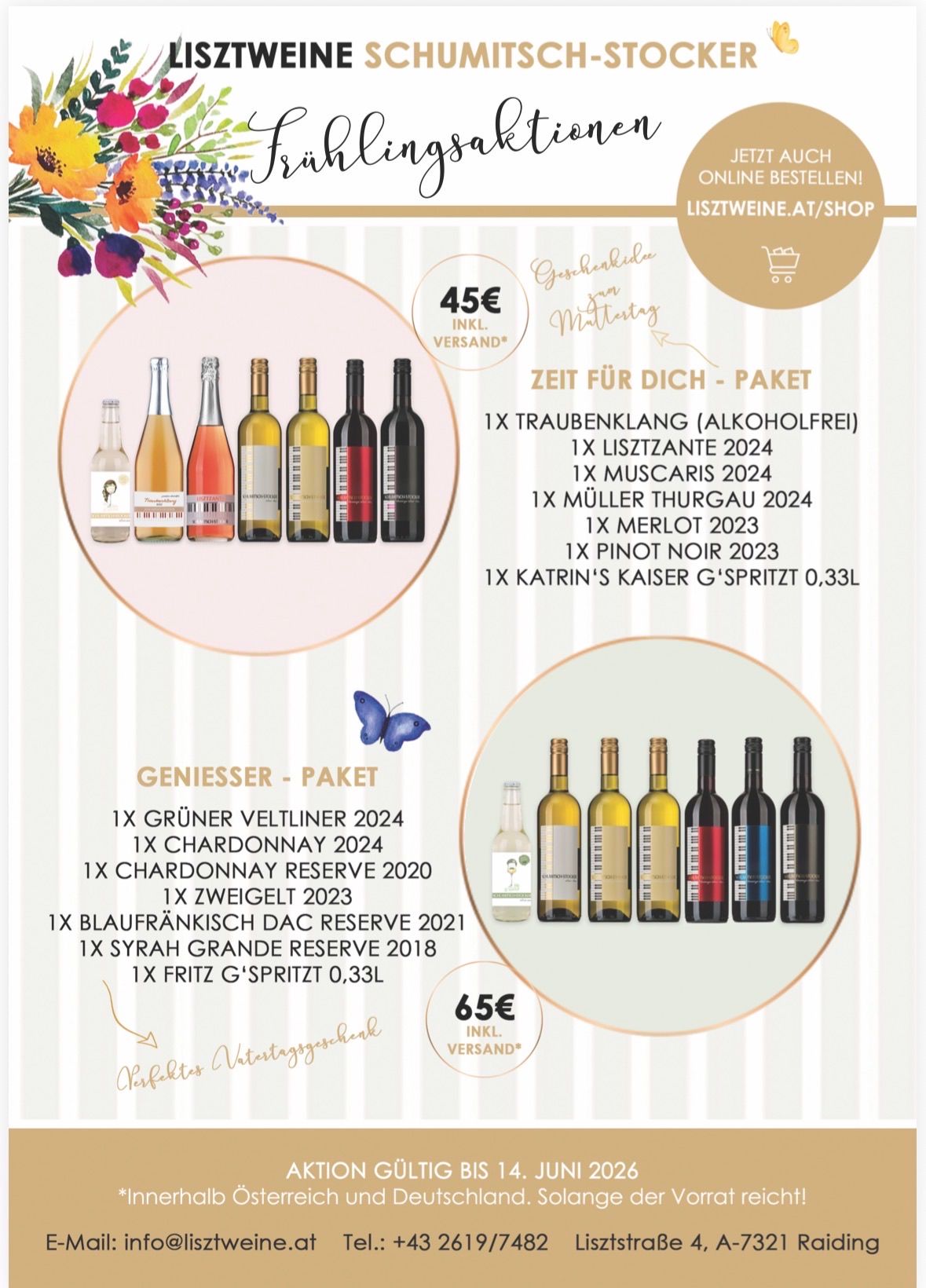 Weinliebe Geschenk zum Muttertag Lisztweine Vatertagsgeschenk