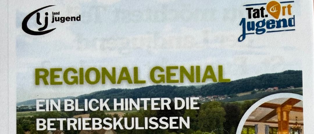 Plakat für eine regionale Veranstaltung. Beginn um 09:00 Uhr. Veranstaltung am Samstag, 4. Juli. Zeit 09:00-15:00 Uhr. Ort St.Rupert/Raab. Merkmale umfassen Einblicke in Berufe, praktische Erfahrungen und Chancen zum Entdecken.