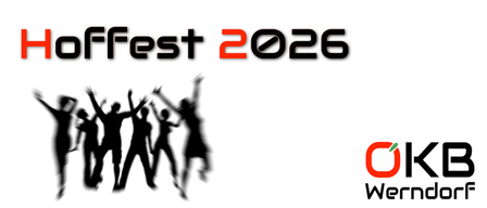 Ein Poster mit einer Silhouette tanzender Menschen, dem Text 'Offfest 2026' und einem Logo auf der rechten Seite.