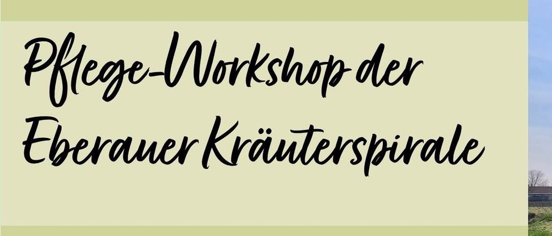 Ein Workshop über die Kräuterspirale in Eberau. Eine kleine Überraschung für Kinder und Erwachsene.