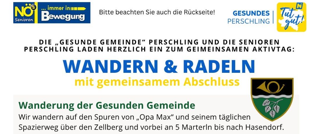 The Wander & Cycle event features a hike and bike trail with a joint conclusion. We follow the trail of 'Opa Max' and his daily stroll up Zellberg, passing five wayside shrines to Hasendorf. A rest and check-in will be at 'Happy Pepi' in Hasendorf, followed by a return to the starting point. Special for kids: all children who join the hike will receive ice cream from Opa Max himself.