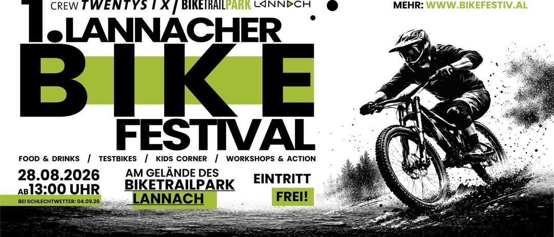 Bike-Festival mit kostenlosem Eintritt. Im Bike-Trailpark. Mit Kinderecke, Workshops und Action.