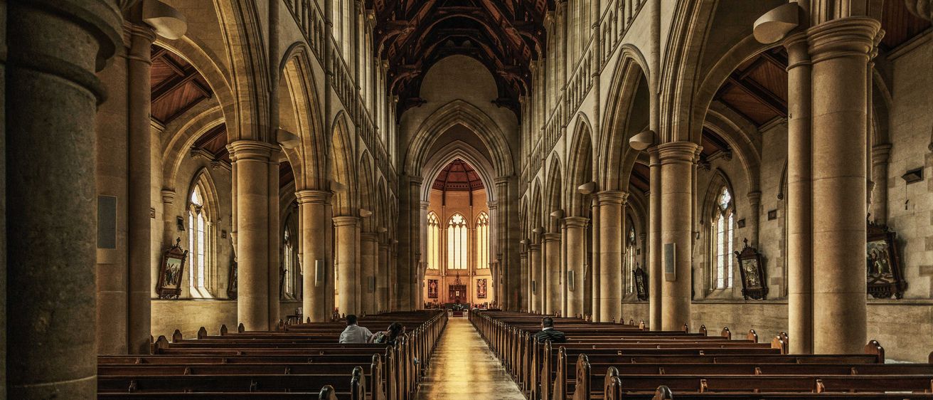 Indoors, Aisle, Person, Building, Painting, Prayer, Altar, Lamp, Chapel, Speaker