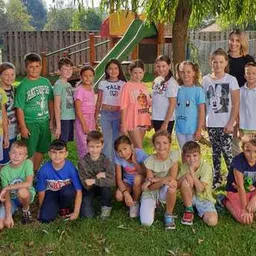 People, Person, Kindergarten, Grass, Backyard, Outdoors, Boy, Child, Male, Baby
