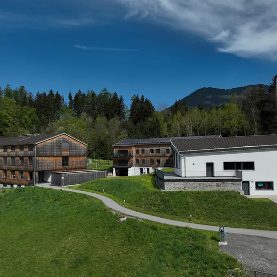 Grass, Building, Fir, Tree, Lawn, Outdoors, Shelter, Nature, Campus, Housing