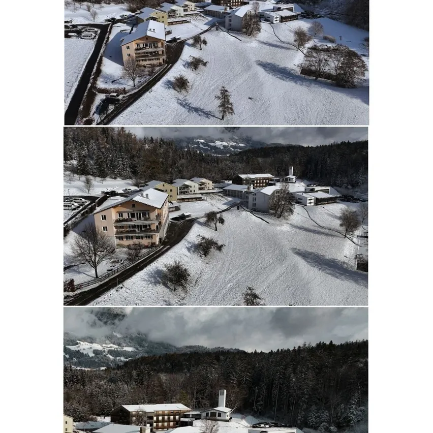 Outdoors, Nature, Building, Hotel, Tree, Resort, Vegetation, Woodland, Snow, Scenery