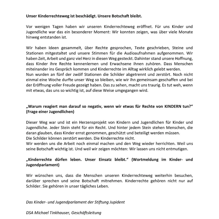 Ein Dokument mit Text und einer grünen Strichfigur auf weißem Hintergrund.