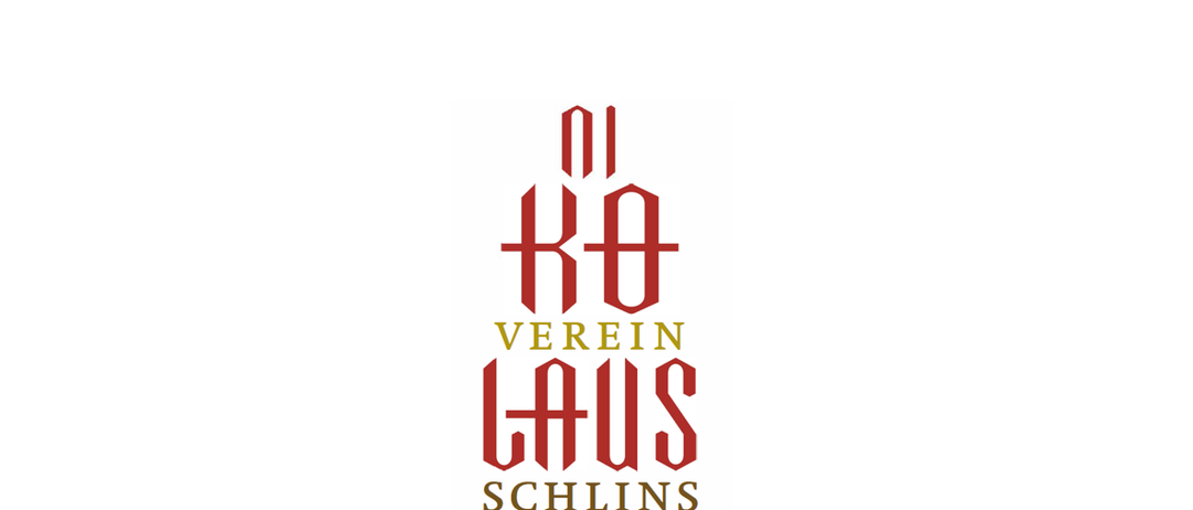 Das Logo des Vereins Haus Schlins ist auf weißem Hintergrund dargestellt. Es zeigt den Namen 'Verein Haus Schlins' in roten, stilisierten Buchstaben.
