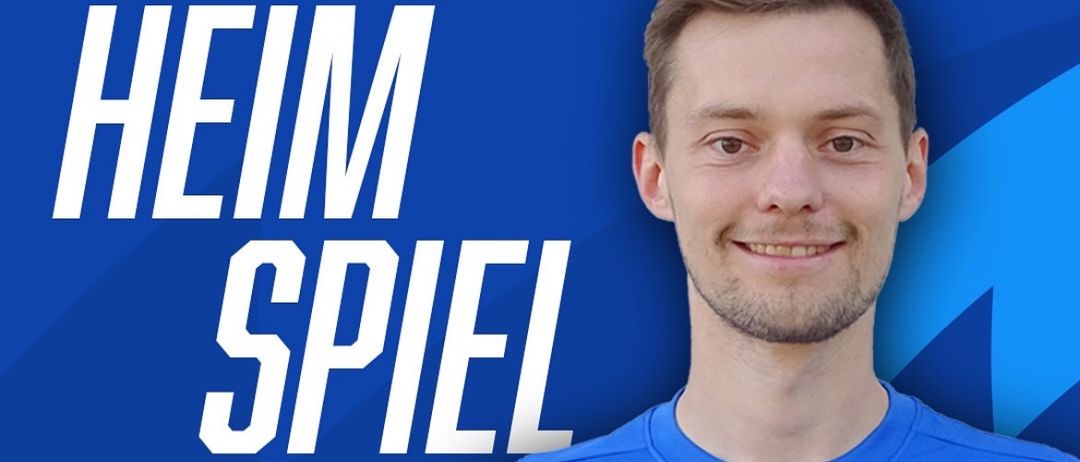 Heimspielposter für die 27. Runde der Salzburger Liga mit einem lächelnden Spieler und Teamlogos. Das Spiel findet am Samstag, 24. Mai 2025, um 14:00 Uhr statt.
