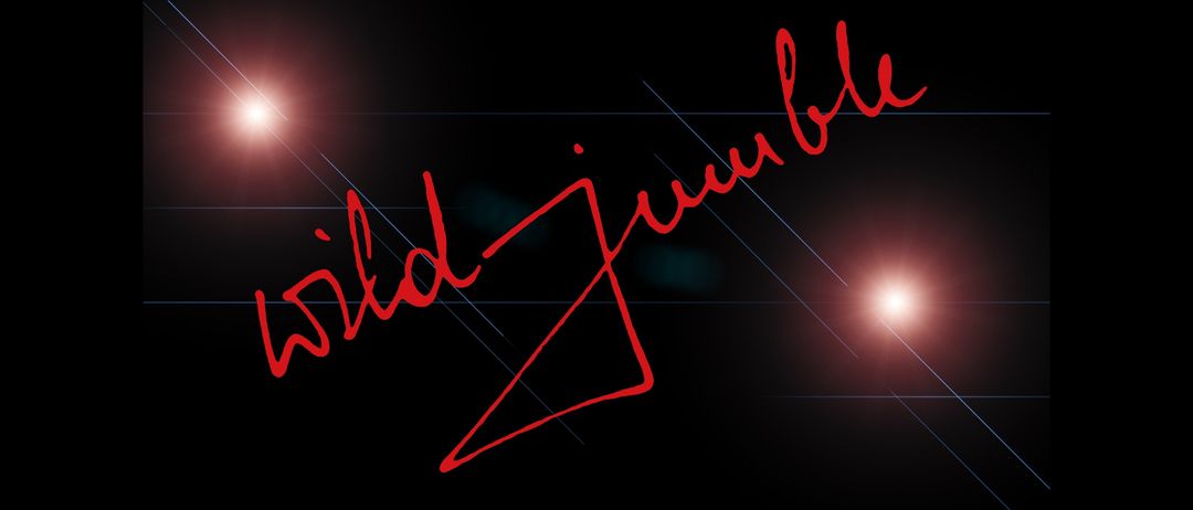 Eine stilisierte rote Unterschrift auf dunklem Hintergrund mit geometrischen Linien. Die Unterschrift ist schräg und erscheint dynamisch.