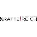 Ein Logo für 'Krafte Reich' mit dem Namen 'St. Jakob im Walde' darunter, auf weißem Hintergrund dargestellt.