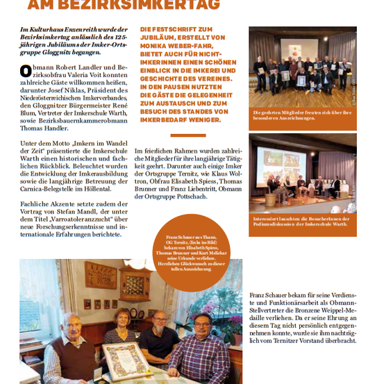 Bericht im Mitteilungsblatt 2025/04 der Stadtgemeinde Ternitz 