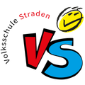 Ein schwarzer Hintergrund mit dem Text 'Straden' in Rot, einem gelben Smiley-Gesicht und einem blauen 'VS'-Symbol.