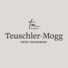 Das Logo für das Hotel und Restaurant Teuschler-Mogg mit einem stilisierten 'tm' und fünf Sternen.