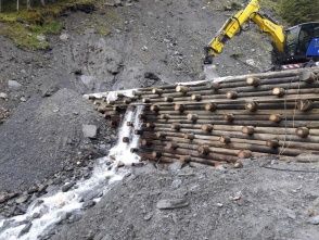 Bild enthält, Wood, Outdoors, Nature, Bulldozer, Machine, Lumber