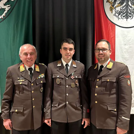 LFR Josef Krenn, HBI Johannes Rohrer & ABI Rudolf Puntigam