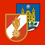 Freiwillige Feuerwehr St. Nikolai ob Draßling-Logo. Ein roter Hintergrund mit zwei Emblemen. Das linke hat eine Flamme und ein Zahnrad auf weißem Hintergrund. Das rechte hat eine Burg und ein grünes Blatt.