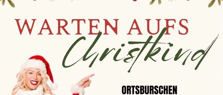 Ein Plakat lädt zum Weihnachtsmarkt in Unterfrauenheid ein, zeigt eine Frau in einer Weihnachtsmütze und nennt den Termin für Dienstag, den 23., um 18 Uhr.