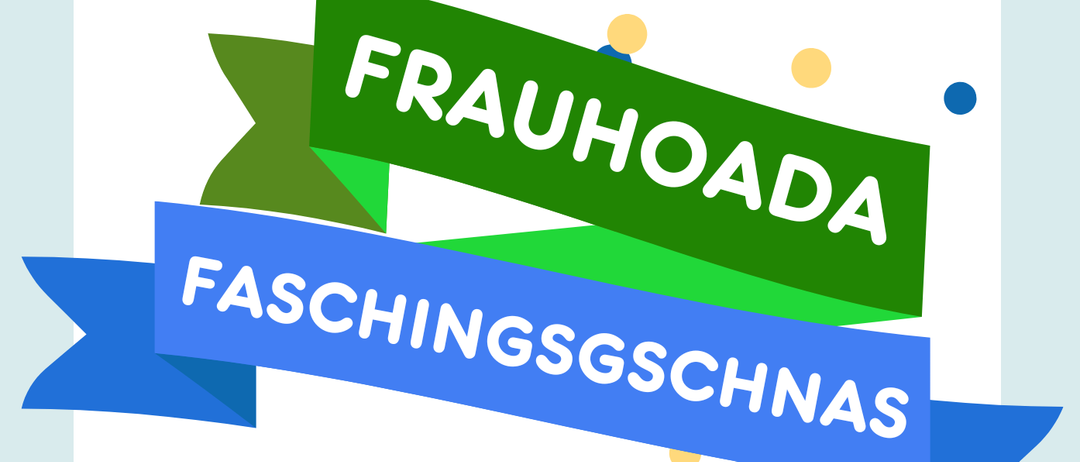 Ein Eventposter bewirbt ein Faschingsgschnas-Event mit gebratenem Schweinefleisch und Würsten, mit einer Schweineillustration. Das Event beinhaltet ein kostenloses Getränk für jeden maskierten Teilnehmer. Der Hauptpreis beträgt 333,33€. Das Event findet im Kommunikationszentrum ab 18 Uhr statt.