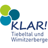 KLAR! Logo mit drei sich überschneidenden Kreisen in Grün, Blau und Teal mit Text darunter in Blau, der Tiebeltal und Wimitzerberg liest.