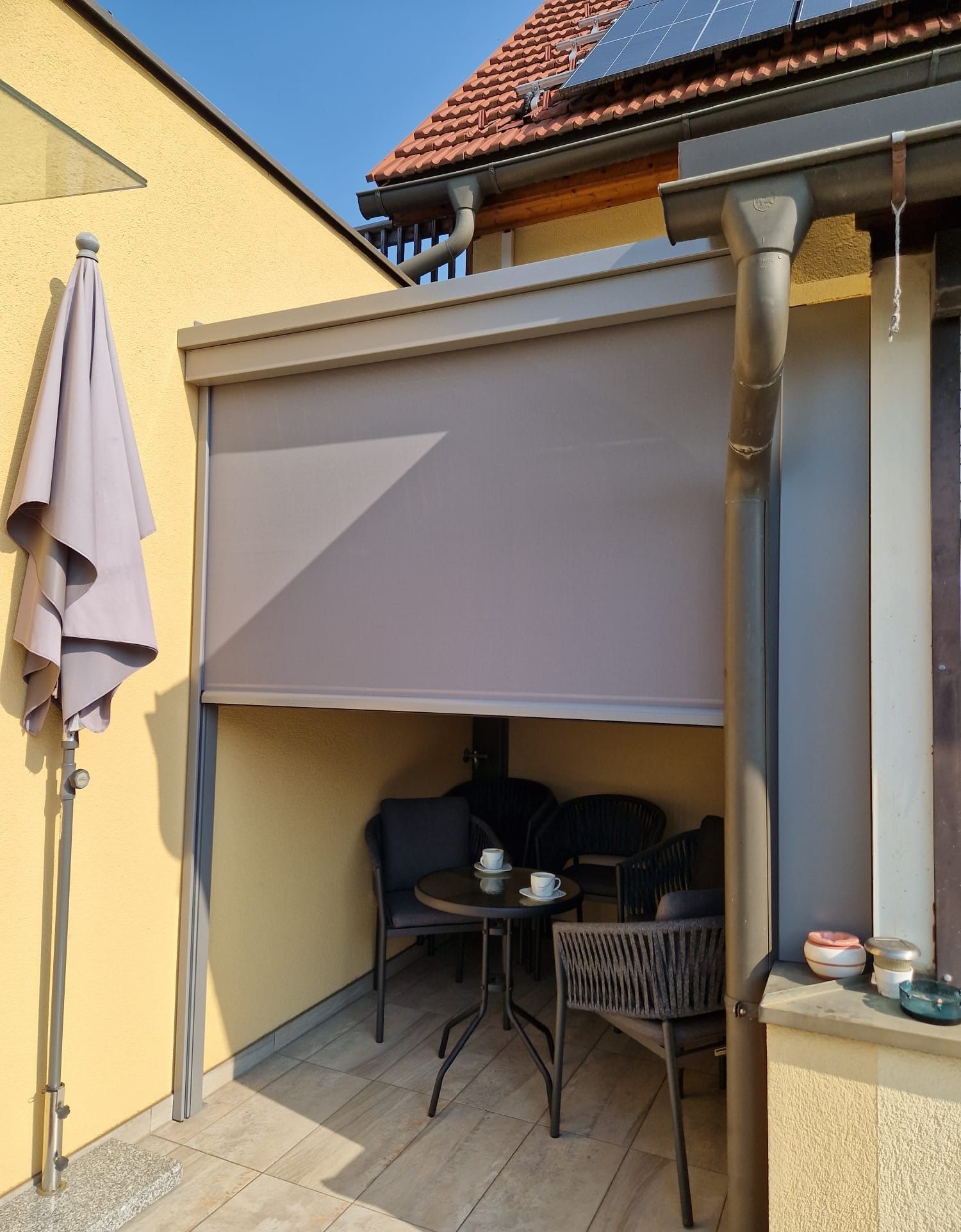 Indoors, Interior Design, Canopy, Awning, Cup, Building, Housing, House, Chair, Furniture