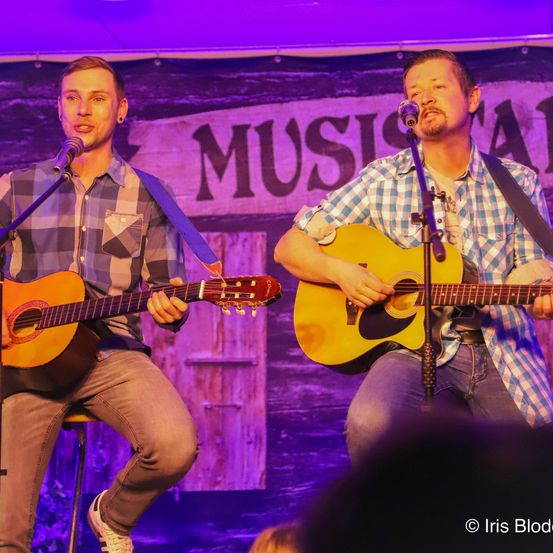 Bild enthält, Guitar, Musical Instrument, Concert, Person, Adult, Male, Man, Guitarist, Group Performance, Face