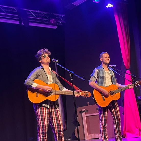 Bild enthält, Guitar, Musical Instrument, Person, Music, Musician, Performer, Singing, Guitarist, Electrical Device, Microphone