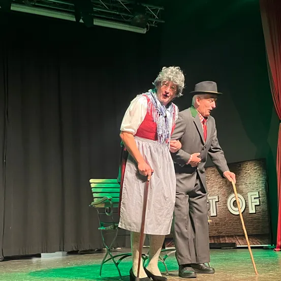 Adult, Male, Man, Person, Performer, Solo Performance, Stage, Shoe, Lady, Coat