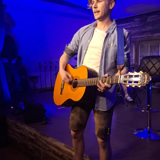 Guitar, Adult, Male, Man, Person, Guitarist, Shoe, Concert, Electric Guitar, Face