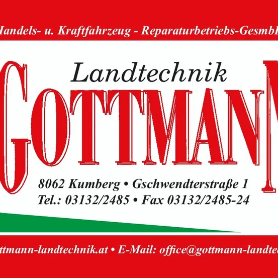 Geschäft für Handel und Fahrzeugreparaturen, Landtechnik Gottmann, in Kumberg, Schwentnerstrasse 1, Tel: 03132/2485, Fax: 03132/2485-24, E-Mail: office@gottmann-landtechnik.at, Webseite: ttmann-landtechnik.at.