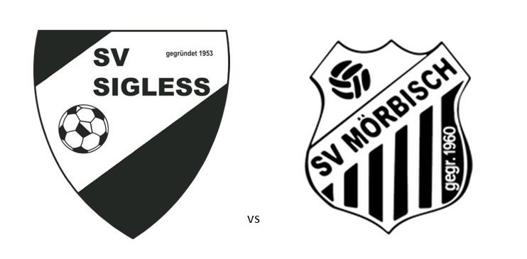 SV Sigless empfängt SV Mörbisch am Freitag, 17. Oktober, ab 17:10 Uhr bis 19:30 Uhr. Die Logos beider Teams sind zu sehen.
