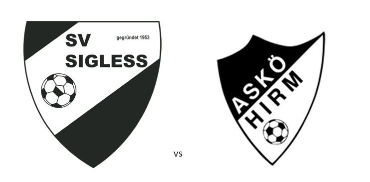 Fußballspiel zwischen SV Sigless und SPG Hirm/Zillingtal. Am Freitag, 24. April, um 17:30 und 19:30 Uhr.