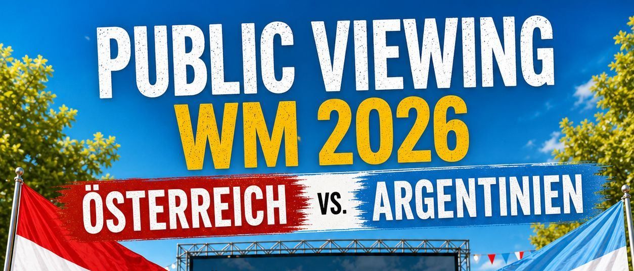 Public Viewing für das WM-Spiel 2026 zwischen Österreich und Argentinien. Das Event findet am Montag, 22. Juni 2026, um 19:00 Uhr statt. Ort: St. Georgener Wirtshaus.