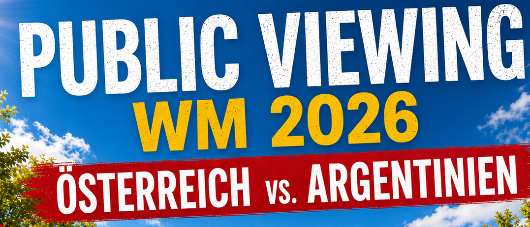 Public viewing of the 2026 World Cup match between Austria and Argentina. The event will take place on June 22, starting at 7:00 PM at St. Georgener Wirtshaus.