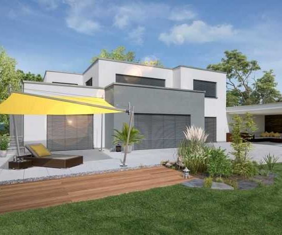 Bild enthält, House, Housing, Villa, Grass, Plant, Backyard, Indoors, Interior Design, Canopy, Terrace