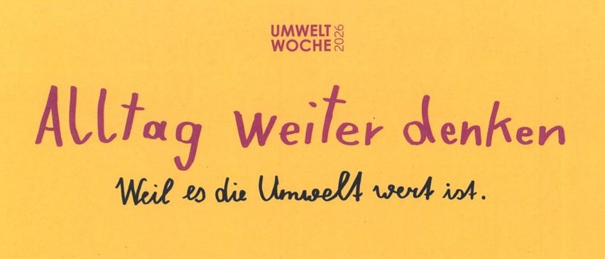 A yellow poster advertises a water-themed event at Meiningen School on June 2, 2026, from 3:00 PM to 5:00 PM. It invites visitors to an engaging afternoon.